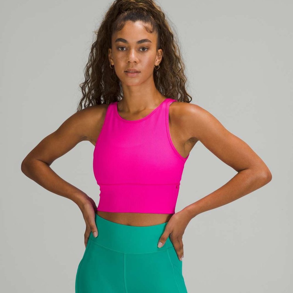 Lululemon pow pink power pivot tank